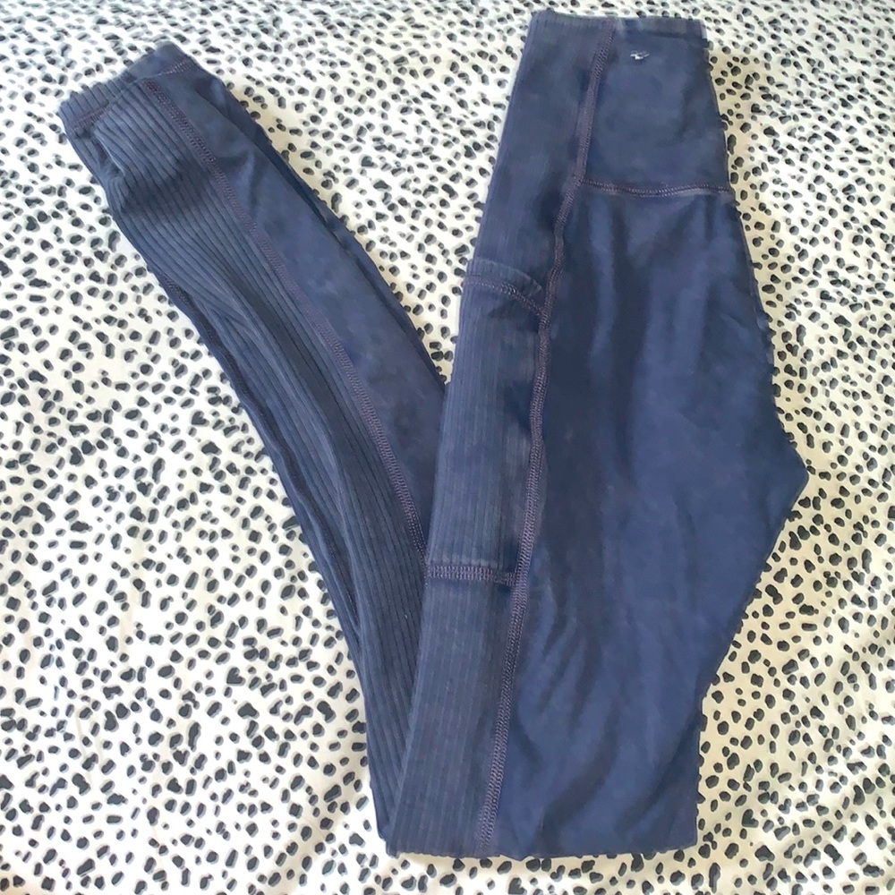 XS navy blue aerie leggings